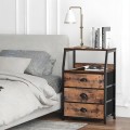 寝室の家具ナイトスタンド木製のベッドサイドテーブル
