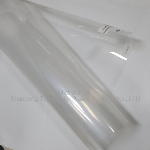 Transparent APET sheet roll with one side treatment