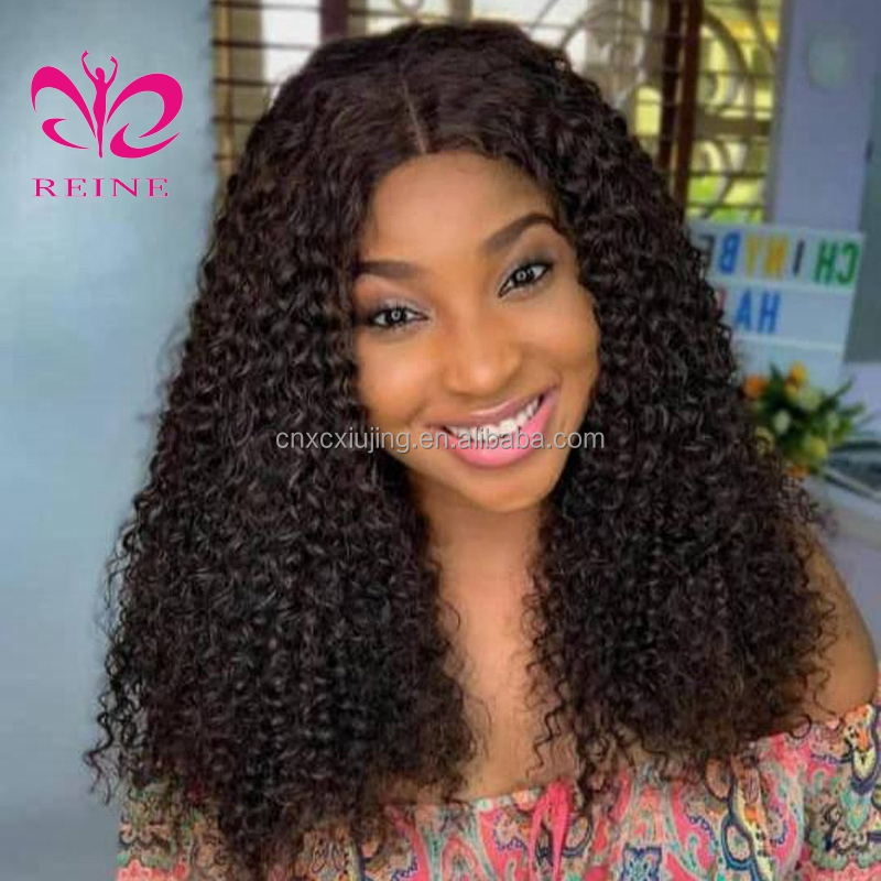 New Fashion Brazilian Women Hair Kinky Curly Lace Frontal Wig Human Hair,Full Stock 100 Human Hair 150% density Lace Front Wigs