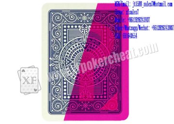 XF Invisible Bar-Codes Marked Blue Modiano Plastic Playing Cards Poker Cheat Device For Gambling