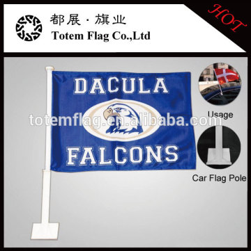 Polyester Car Flag , Cheap Car Flag , Sublimation Printing Car Flag