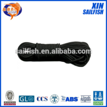 black color polypropylene rope flat polypropylene polyester mixed rope