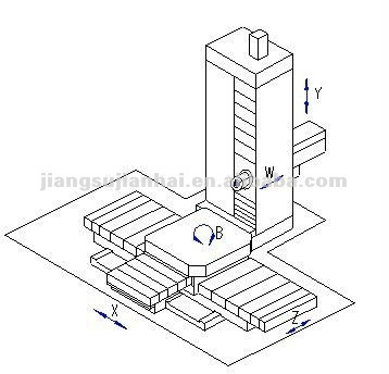 T6916E CNC tầng loại nhàm chán và phay máy