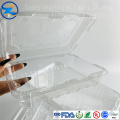 Pet de grado alimenticio personalizable transparente transparente Thermoforming