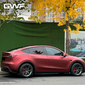 Matte Liquid Metallic Dracaena Red Paint Protection Film