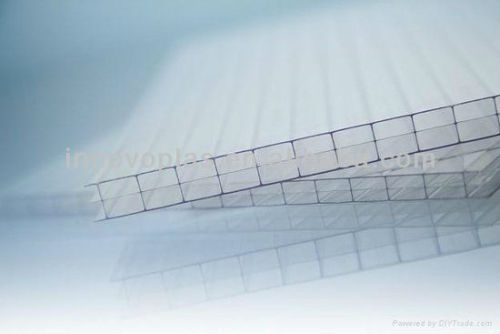 uv coated clear pc hollow sheet