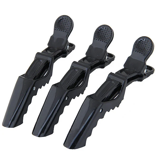 Non-Slip Plastic Black Stlying Clip Alligator Hair Clip Hair Claw for Thick and Thin Hair