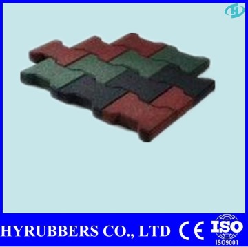 China manufacturers rubber tiles,dog bone rubber pavers tiles