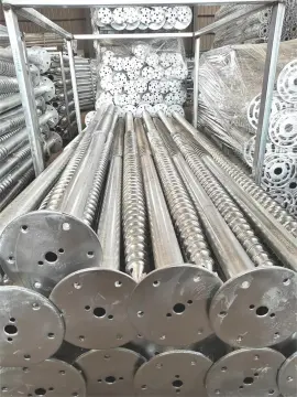 No Dig Ground Screw With Flange Ground Pile