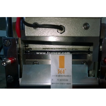 Automatic Printed Satin Labels Cutting Machine Hot Knife with Sensor