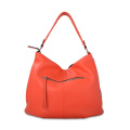 Cognac Leather Large Hobo Bag for Work Travel