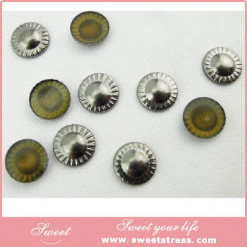 hot fix copper round convex dome