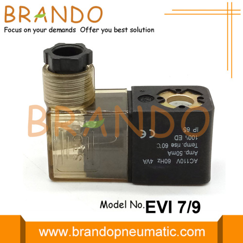 Bobina solenoide EVI 7/9 110VAC 4VA 100% ED IP65