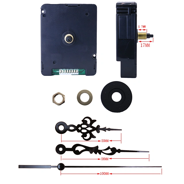 Good Quality HD1688 14 mm Radio Controlled Step Clock Movement with Metal Clock Hands Second Hands