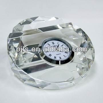 crystal visiting card holder ,card holder with clock