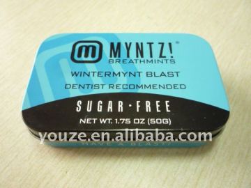 Retangular Candy Tin case