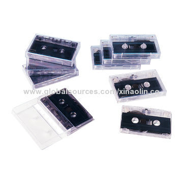 Black Liner Blank Compact Audio Cassette Tapes, 60 Minutes Recording Time