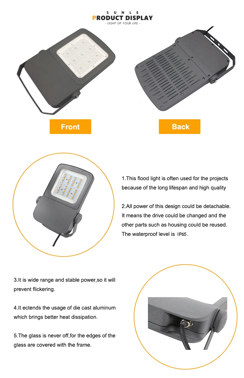 Die-Casting Aluminum Body LED Street Light Flood Light Dual-Purpose Slfr03-110 LED Flood Light 80W