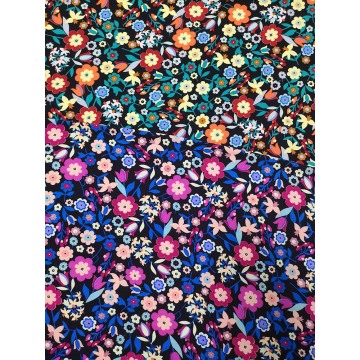 Small Flower Rayon Twill 3024S Printing Woven Fabric