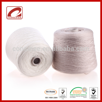 Blended with 13%Cashmere 16%nylon TopLine fancy wool tape yarn