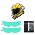 Capacete de motocicleta Rain e filme de proteção contra neblina