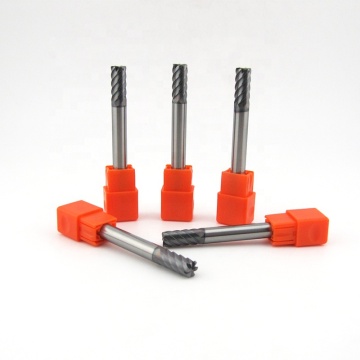 HRC65 Carbide End Mill 6-Flute for Hardened Steel Milling