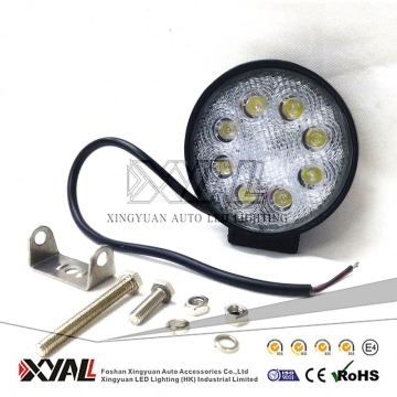DC 10-30V LED work light of 24W , flood beam work lighting , round type 24W work light