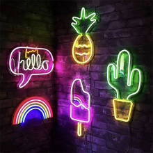 Popular Customized Acrylic Neon LED Sign for Drop Shipping Without MOQ for Christmas Decoration