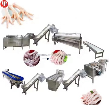 Chicken Feet Yellow Skin Removal Processing Line
