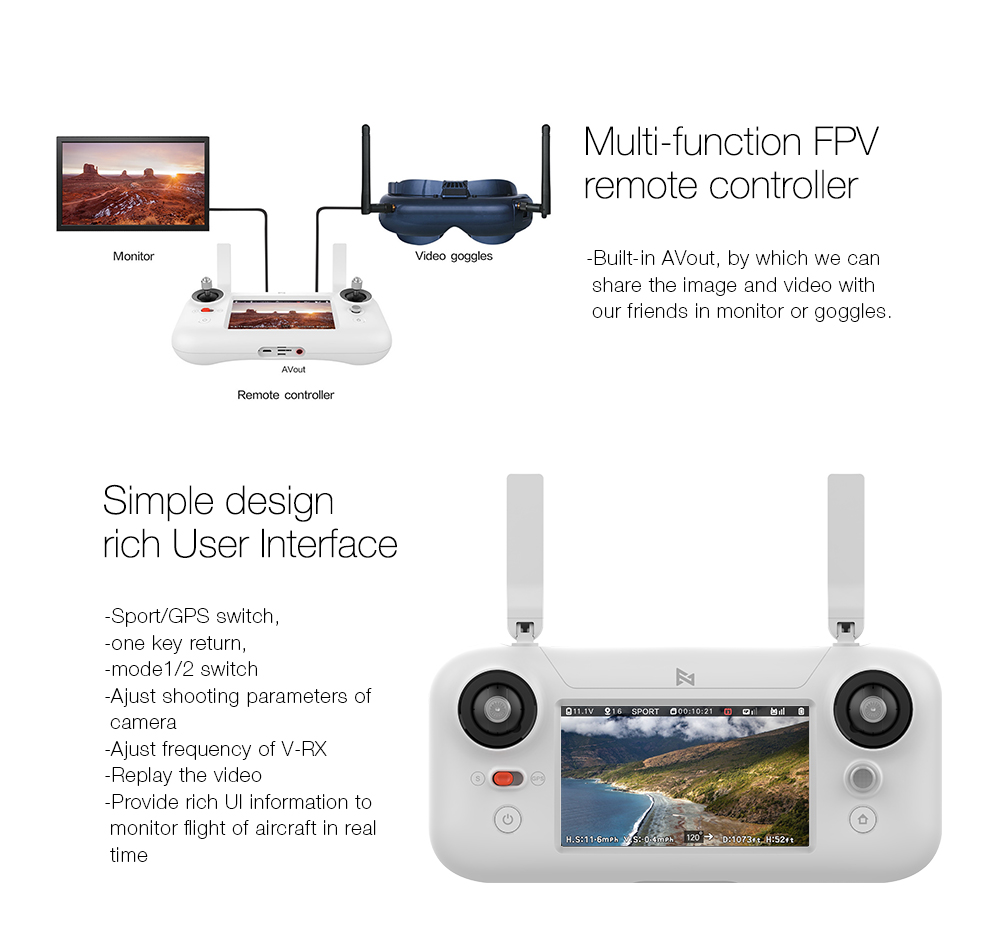 Fimi A3 1080P GPS DRONE Xiaomi drone A3 25mi flying time GPS FPV drone