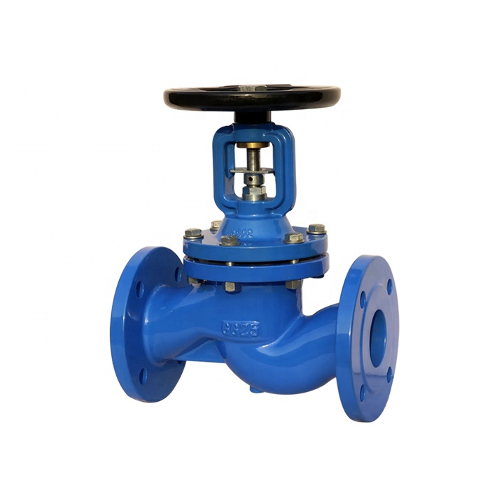 DIN3356 Cast Iron Straight Bellows Globe Valve with Handwheel Operator