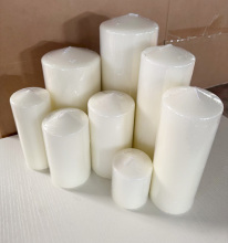Custom Unscented Cylinder Column Pillar Candle