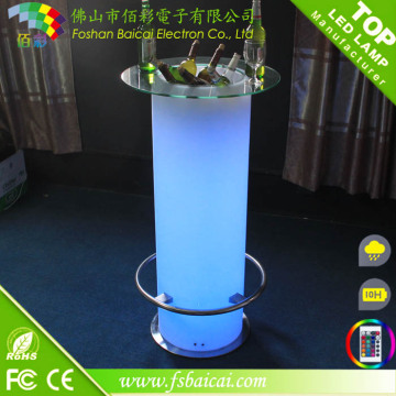 Luxury led cocktail table,color changing led luminous led bar table/colorful