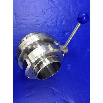 Stainless Steel Food Grade Clamped Butterfly Valve