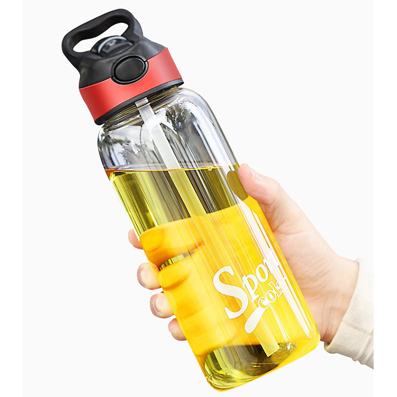 Private Label Borosilicate Glass Sport Bottle with Straw