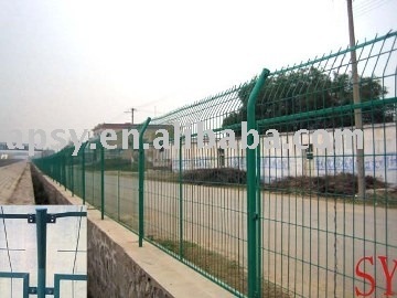 Border Fence/Green PVC coated guarden fence