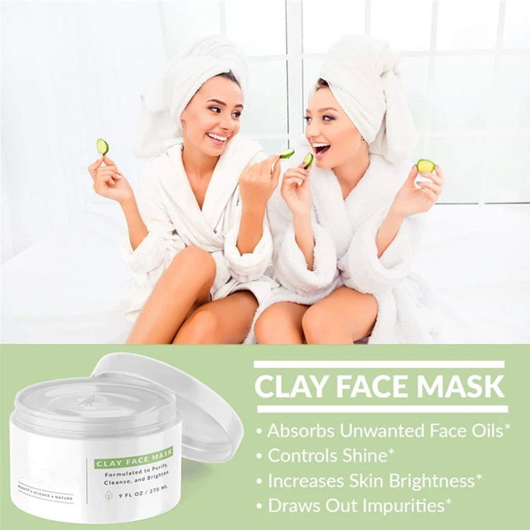 Premium Bentonite Clay Mask Collagen Acne Blackheads Oily Skin Face Mask