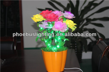 led flower vase light for decoration