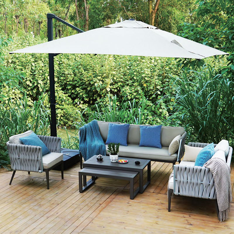 Outdoor Lounging Sofas With 10cm Cushion