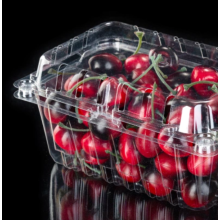Caixa de embalagem de cereja plástica transparente
