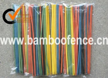 Colored Circular Bamboo BBQ Skewer