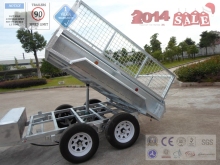 Kn Tandem Hydraulic Tilting Box Trailer / Dual Axle Dump Trailer