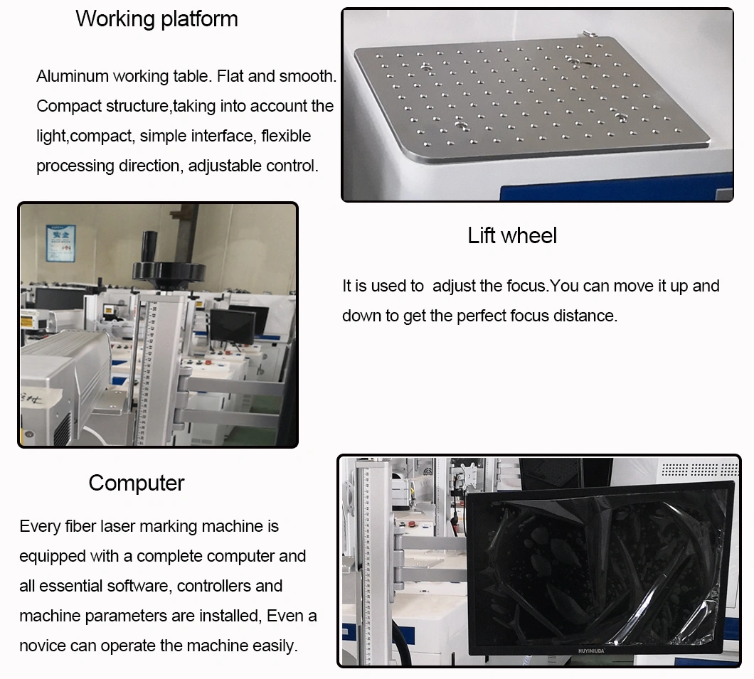 Fiber Laser Marker Machine Metal Factory Price 100X100mm 200X200mm 300X300mm Laser Engraving Machine