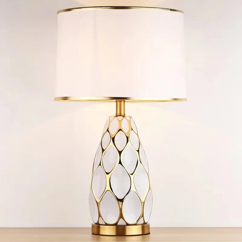 Elegant Ceramic Table Lamp for Cozy Bedroom Lighting