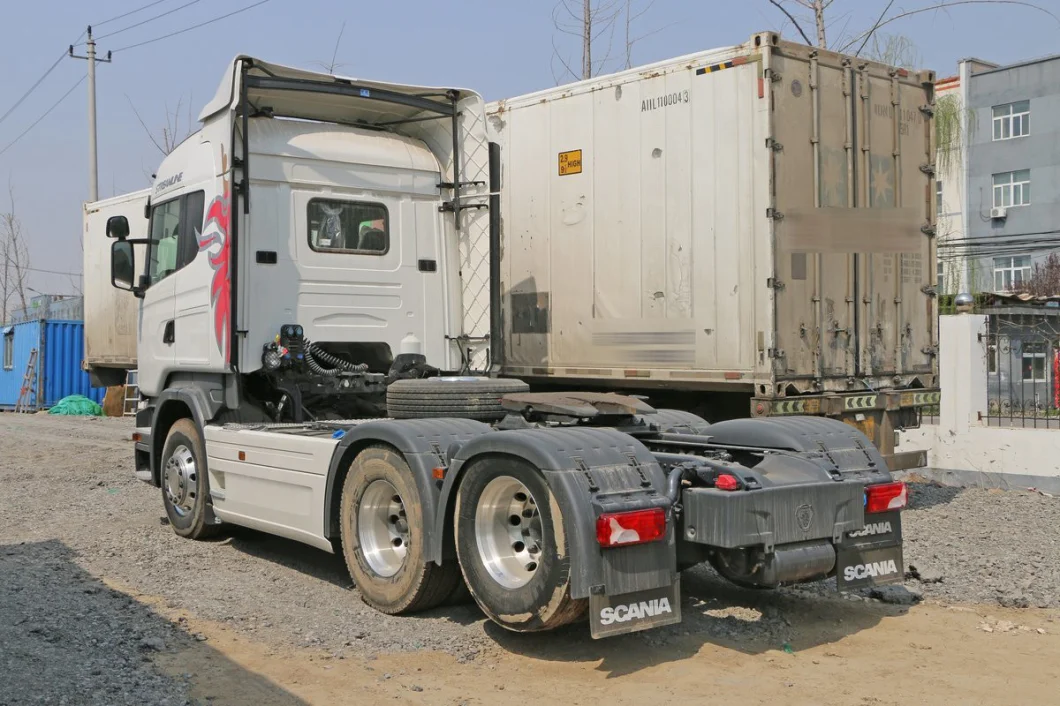 10 Wheel Euro 5 Used Tractor Truck Scania R450 6X2 6X2r Cargo Truck for Sale