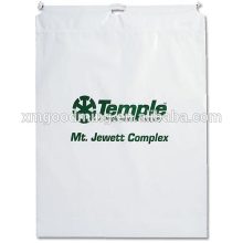 Printed Pe plastic drawstring duffle bag hotel travel bag