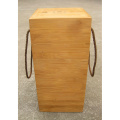 Caja de vino con tapa corrediza de bambú individual
