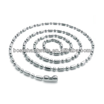 Fashion High Quality Metal Stainless Steel Bar Ball Chain Necklace