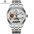 BENYAR Top Mannen Hoge Kwaliteit Horloges Luxe Lederen Horloges Mode Goed-design Skeleton Mechanisch Horloge Waterdicht