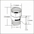 Manija de aleación de zinc, válvula de ángulo de zinc